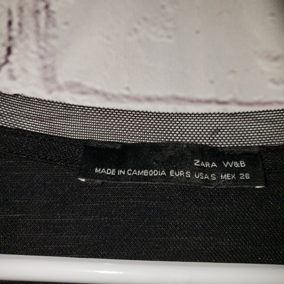 ZARA W&B Collection Long Sleeve Blouse - Picture 2 of 4